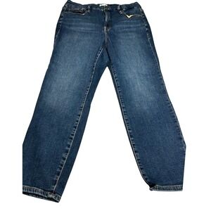 Good American Petite Skinny Jeans Dark Wash Stretch Denim Mid Rise  Size 16